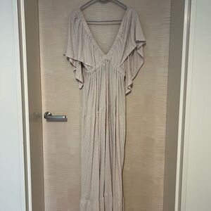 Free People La La Maxi Dress in Salt